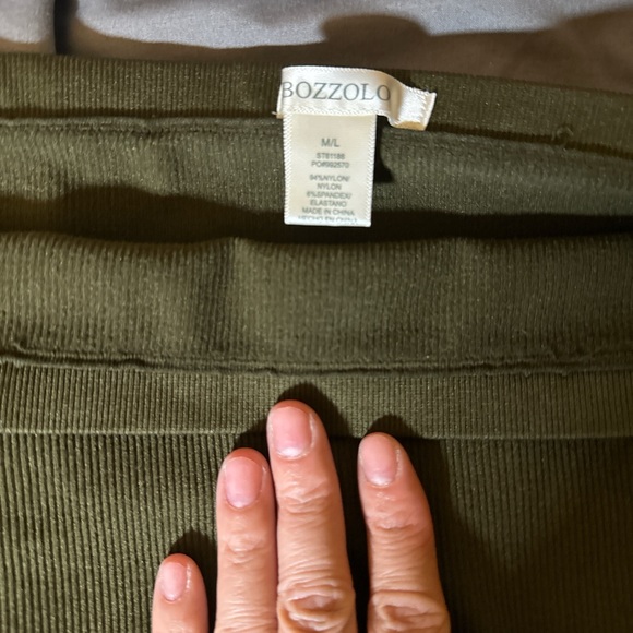 Tube top quantity of 2 (olive green and white) ribbed - Picture 4 of 7